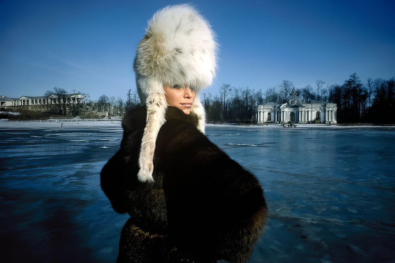 Ann Turkel from the series ‘Furs’ in Leningrad, 1967.
