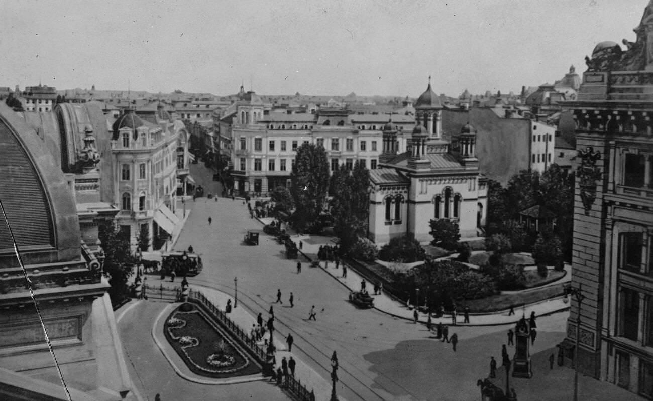 Rumours of riots at Bucharest , communication stopped with Romanian capital, 1928