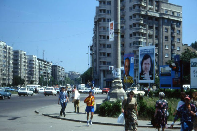 Ilie Năstase's election campaign in Bucharest, 1990s