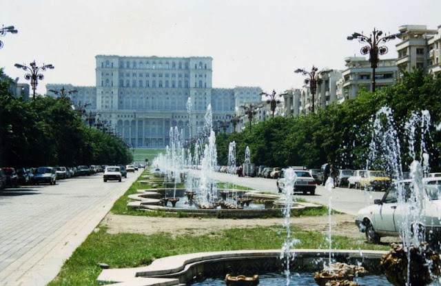 Bucharest in spring, 1990s.