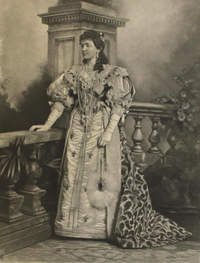 The Duchess of Connaught as Anne of Austria, mother of Louis XIV.