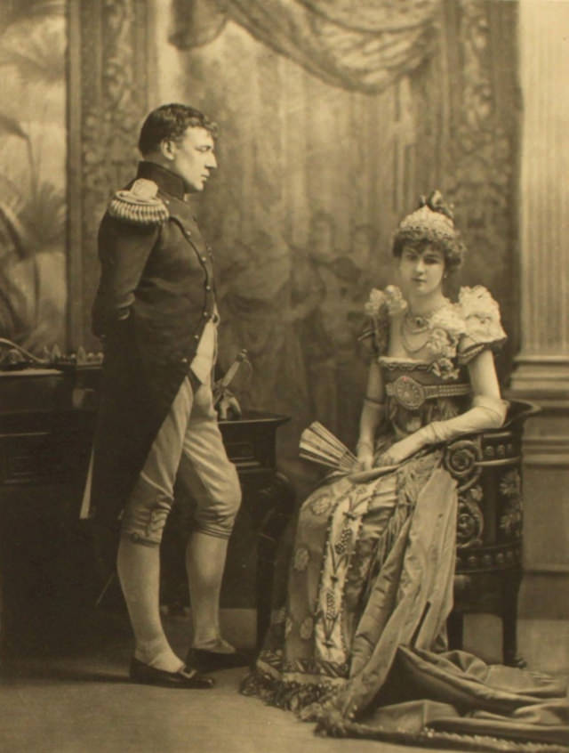 The Emperor Napoleon and Josephine as played by Sir Charles and Lady Hartopp.