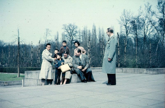 Family outing in Treptow Park, Berlin, 1960s