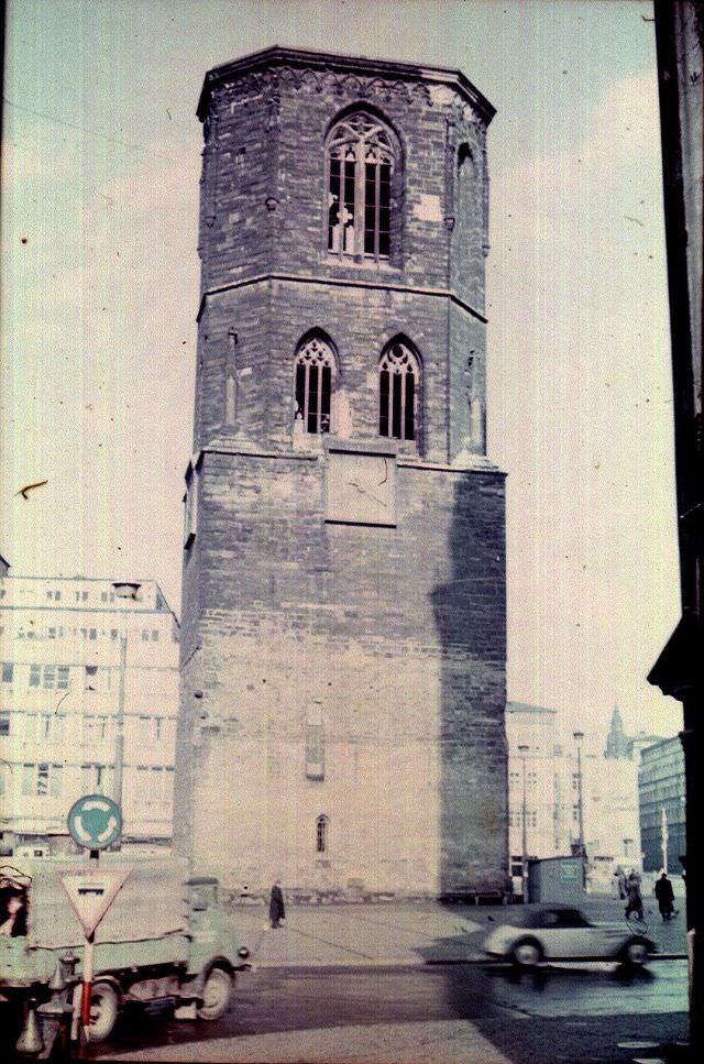 Rotes Turm in Halle-Saale, 1960s