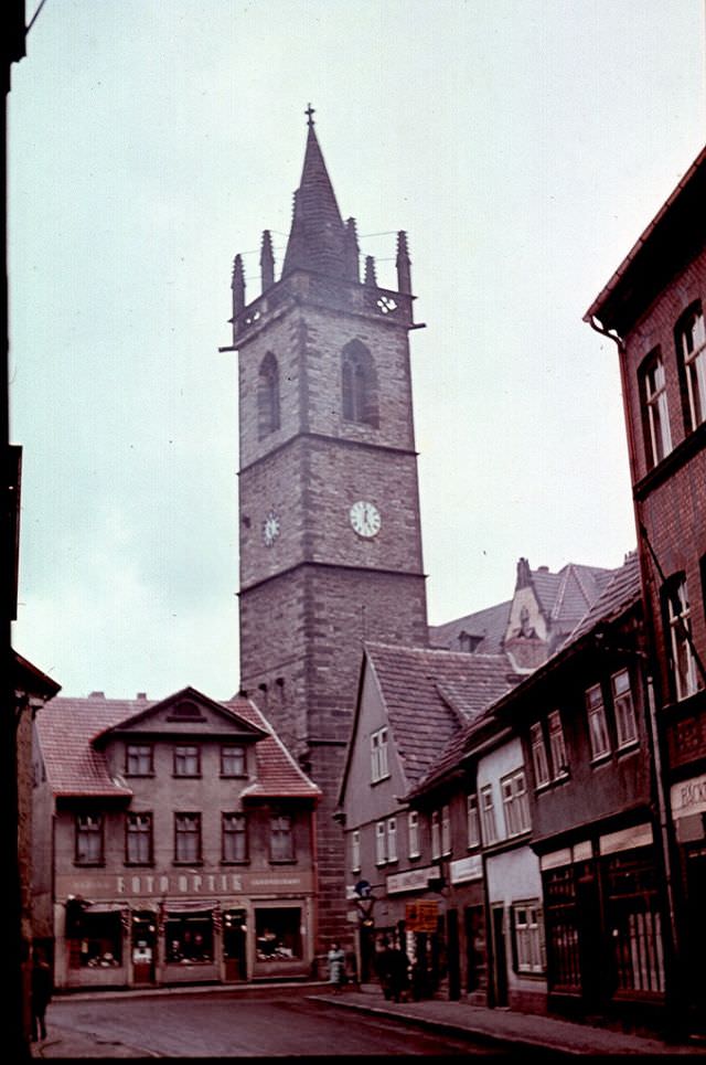 Tower by the Augustine Monastery in Erfurt, 1960s