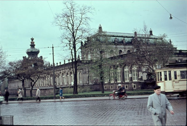 Zwinger Palace in Dresden, 1960s