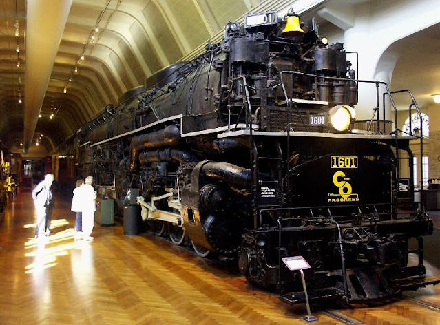 A Chesapeake and Ohio 2-6-6-6 Allegheny, built by the Lima Locomotive Works in the 1940s