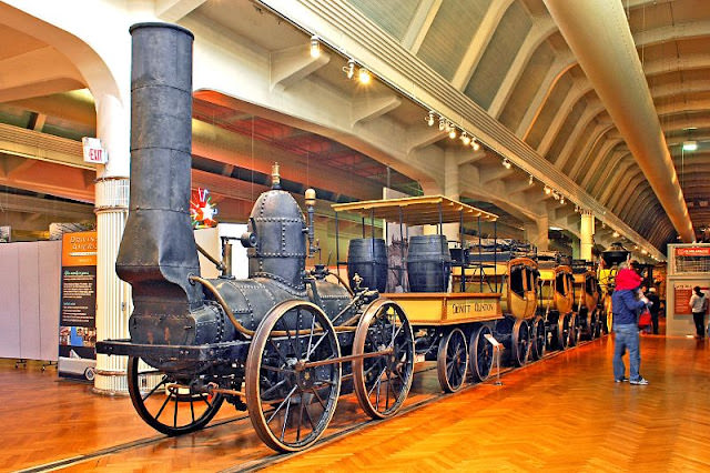 DeWitt Clinton Replica in the Henry Ford Museum. The DeWitt Clinton locomotive began operation in upstate New York on the Mohawk and Hudson River Railroad in 1831