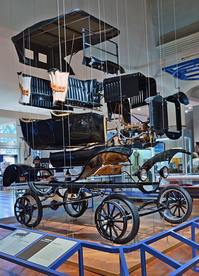 Exploded 1923 Model T Ford at Henry Ford Museum