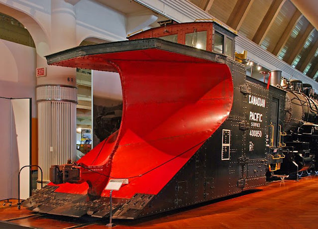 The Canadian Pacific snowplow in the Henry Ford Museum