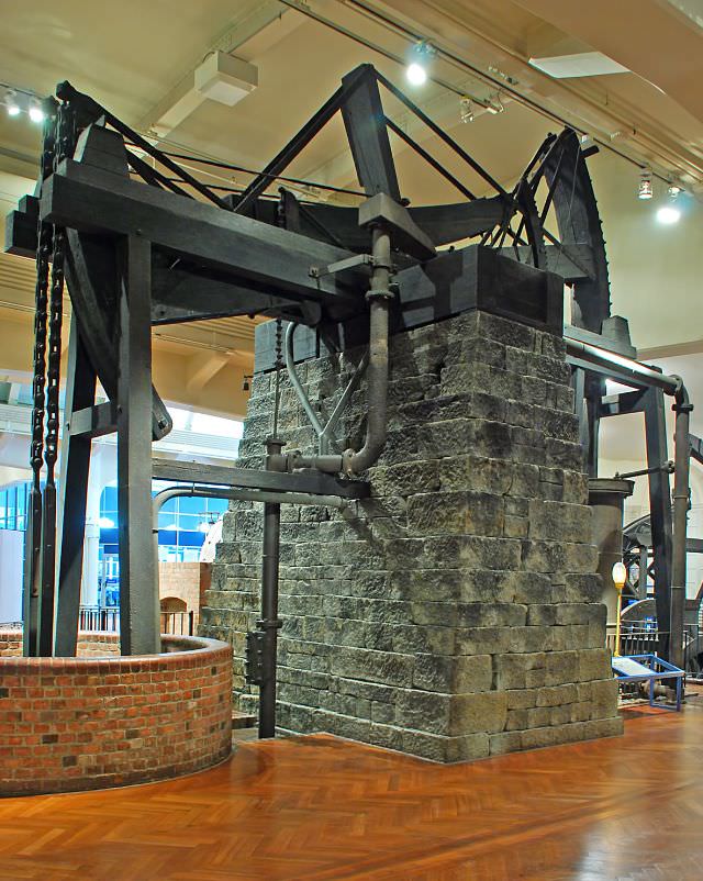 World's oldest surviving steam engine (circa 1760). An incredible Thomas Newcomen steam engine that was used to pump water out of a deep mine in England