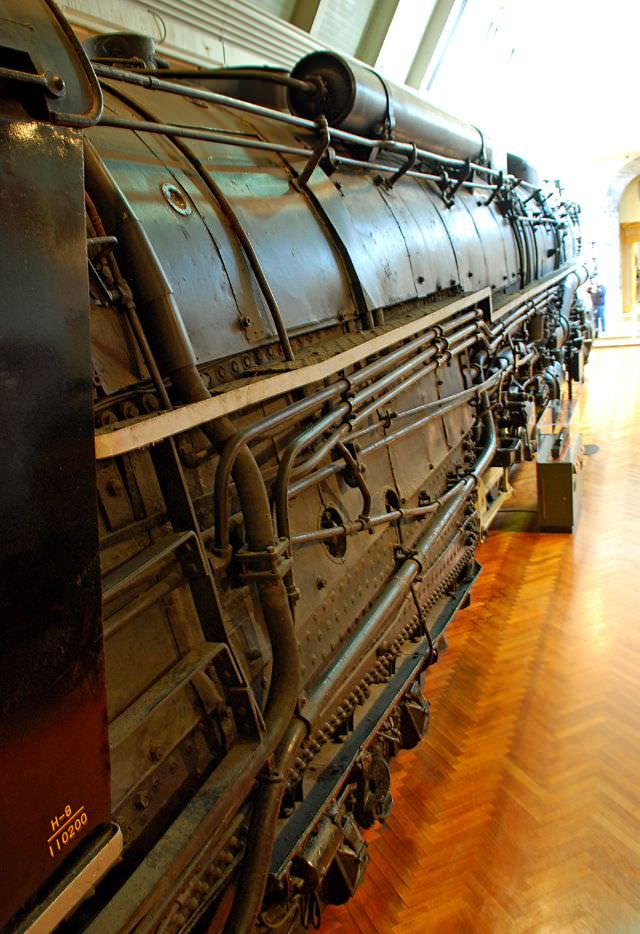 A Chesapeake and Ohio 2-6-6-6 Allegheny, built by the Lima Locomotive Works in 1941