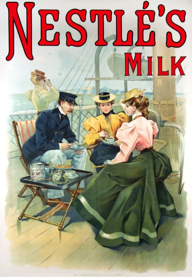 Advertisement for Nestlé's Milk, circa 1890s