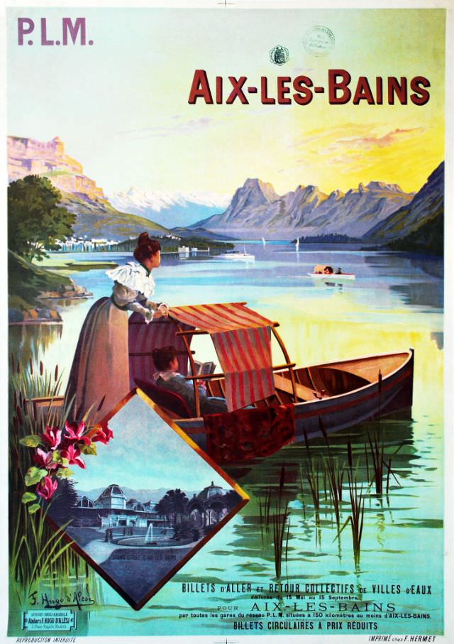 P. L. M., Aix les Bains, 1889