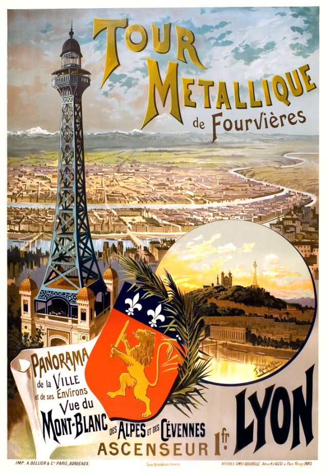 Tour Métallique de Fourvières, circa 1890s