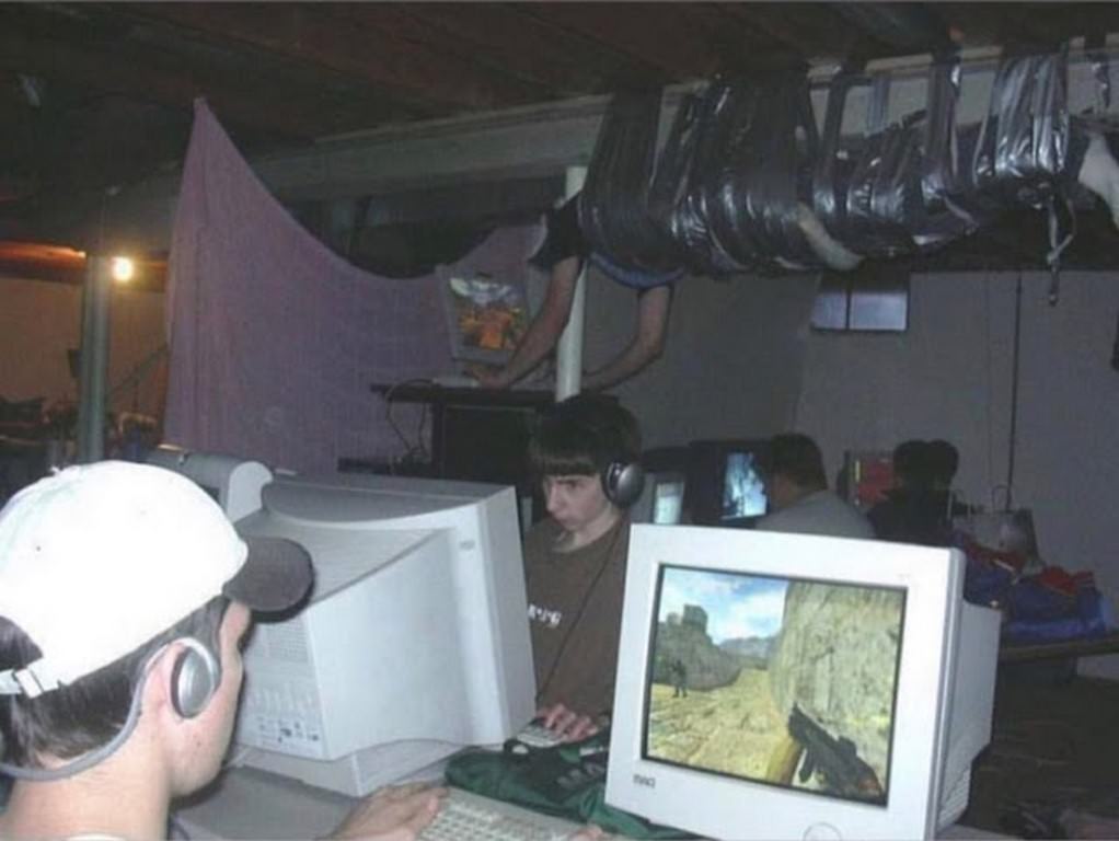 Wired Connections and Unforgettable Nights: Exploring the Peak of LAN Parties with Photos from the Late 1990s to Early 2000s