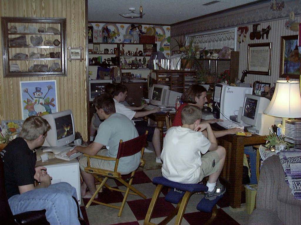 Wired Connections and Unforgettable Nights: Exploring the Peak of LAN Parties with Photos from the Late 1990s to Early 2000s