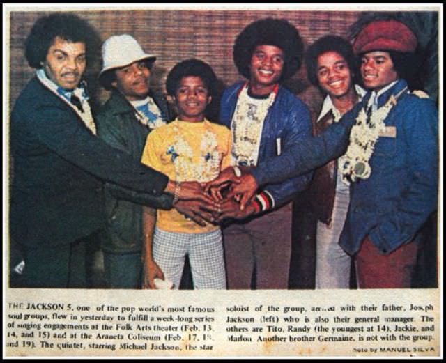 When Michael Jackson and His Family Group The Jackson 5 Visit The Philippines For a Week-Long Concert in 1976