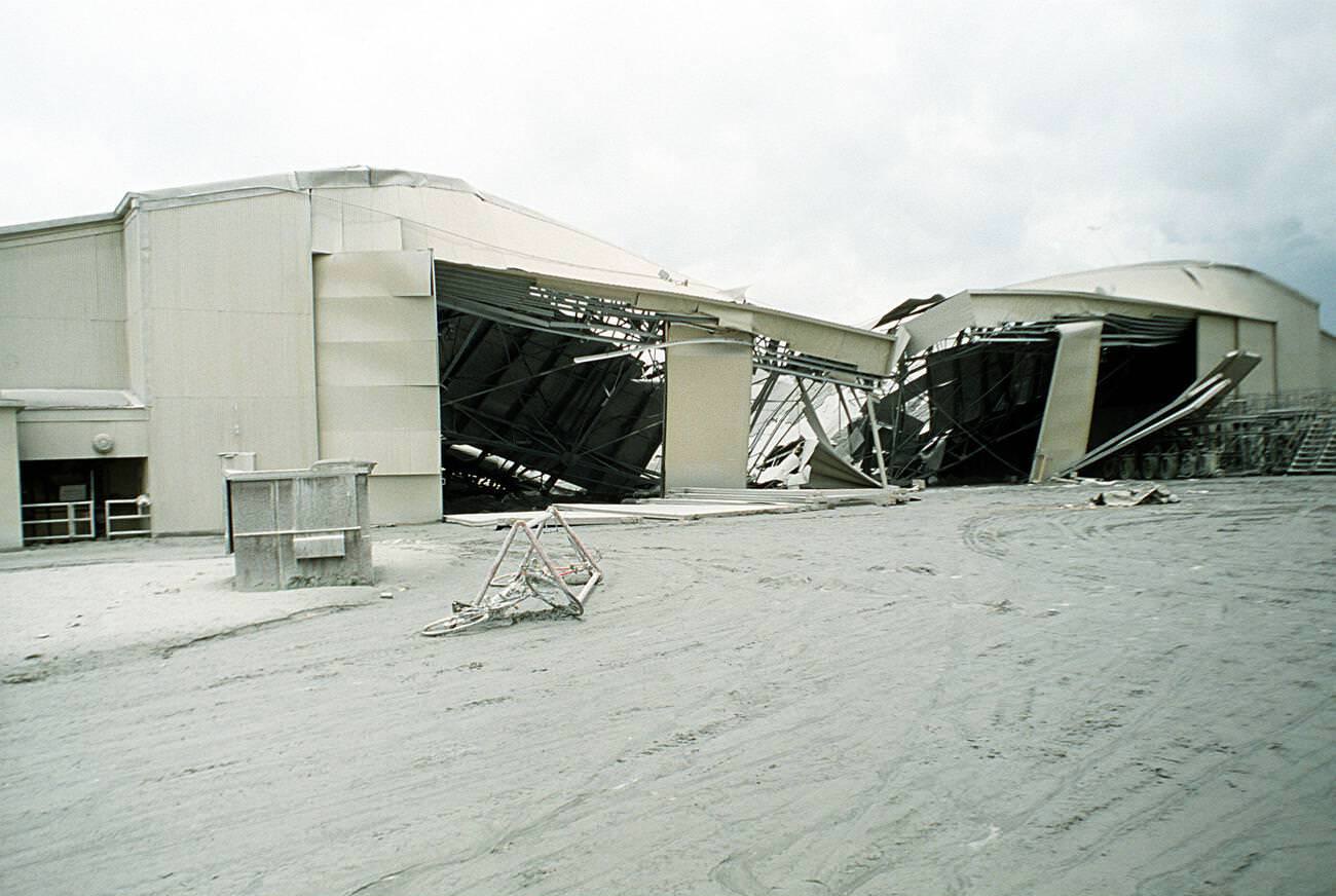 An aircraft hangar at Clark Air Base, Luzon