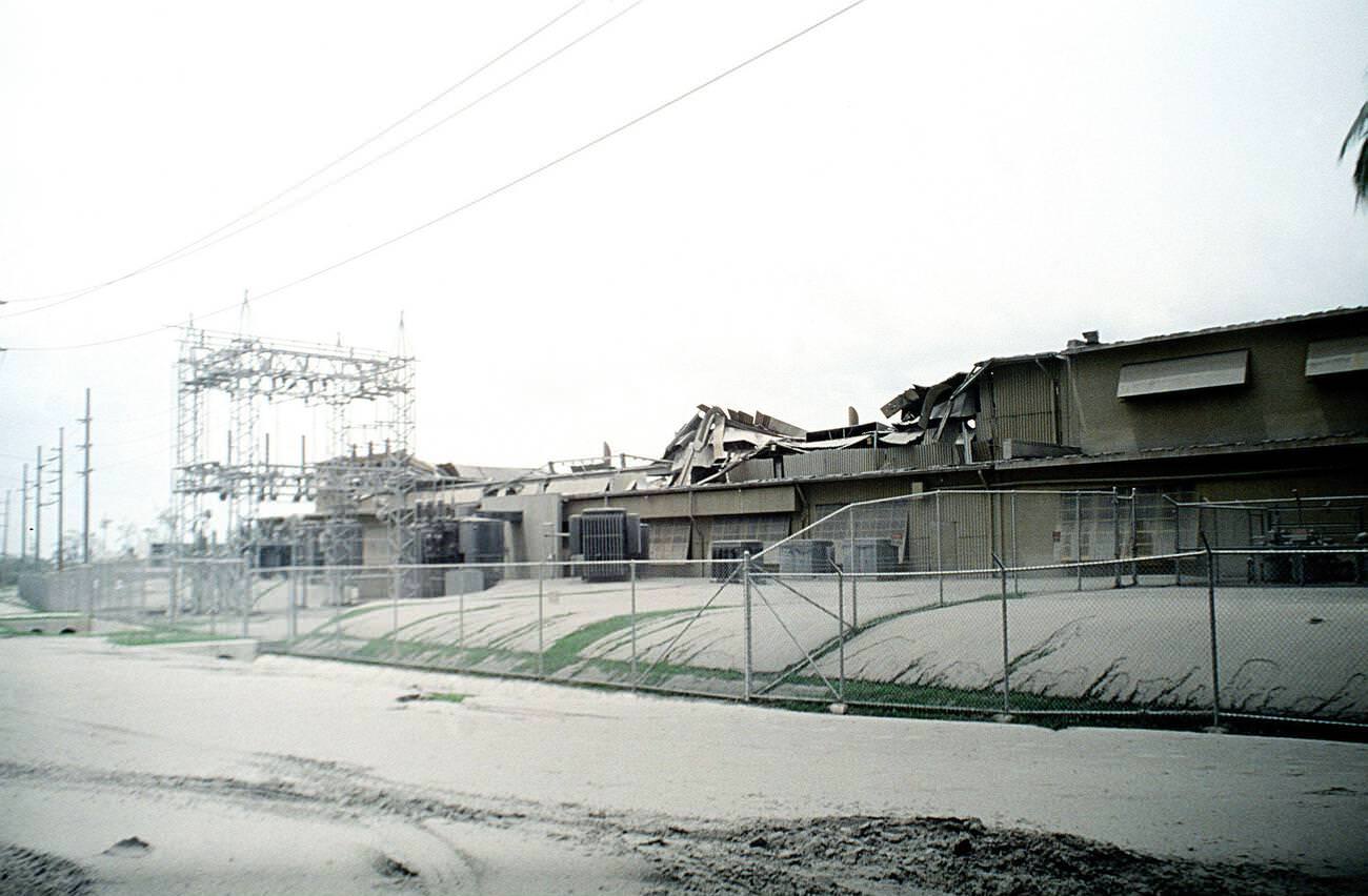 The roof of the base power plant at Clark Air Base, Luzon