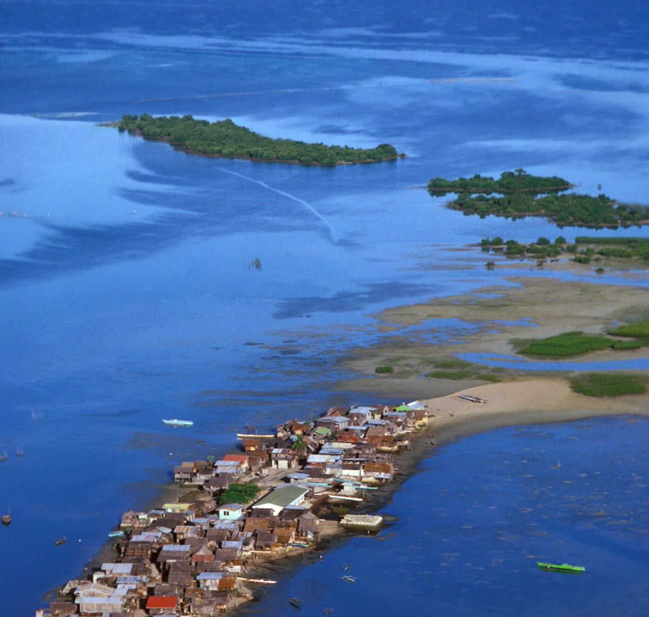 A village in the Philippines archipelago photographed in April 1978.