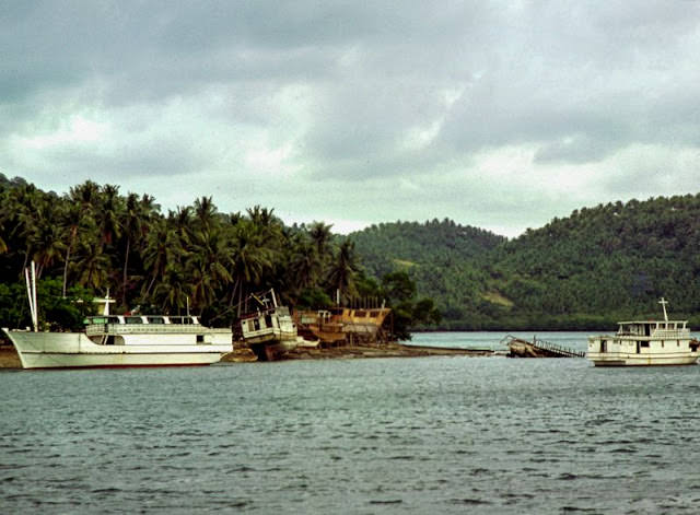 The picturesque Puerto Galera, Philippines, 1980.