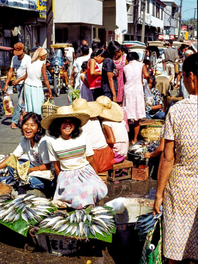 The urban landscape of San Fernando, Philippines, 1980.