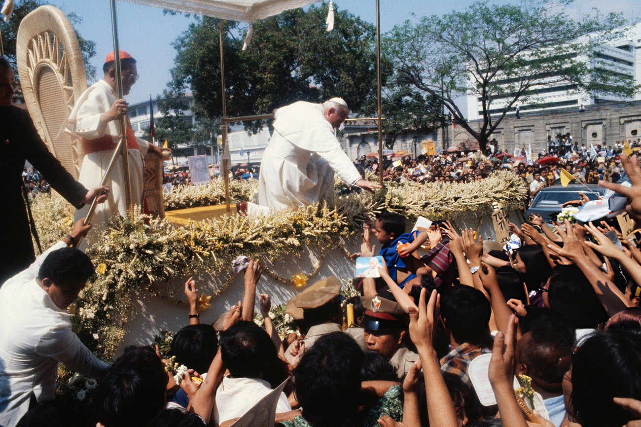 Pope John Paul II's visit to the Philippines.