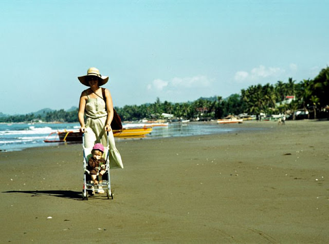 Bauong Beach, Philippines, offering serene views in December 1980.