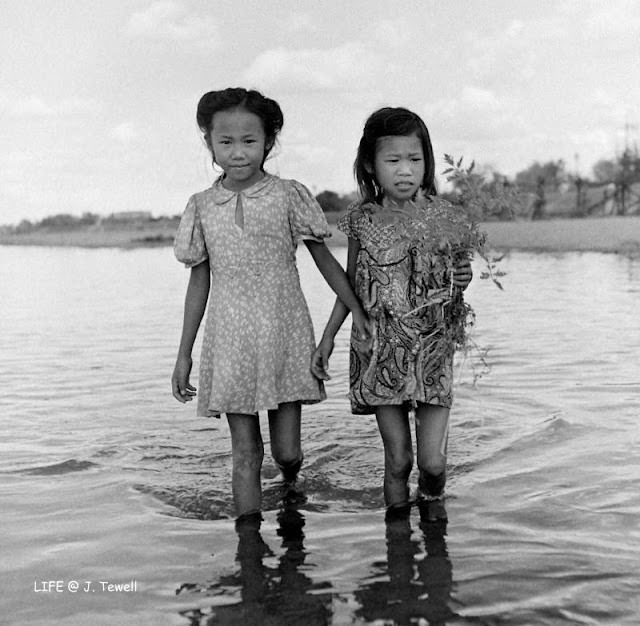 Friends during a troubled time, north of Manila, Philippines, February 1945