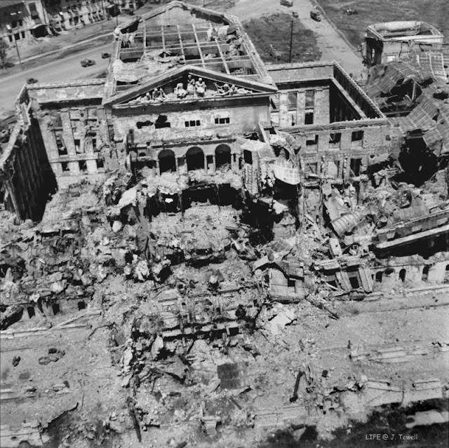 Legislative Building, Manila, Philippines, WWII damage, September 1945
