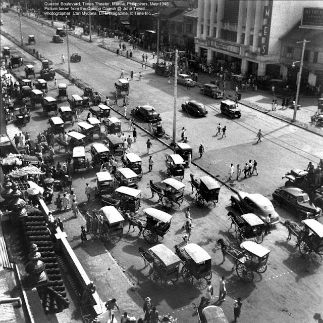 Quezon Boulevard, Times Theater, Manila, Philippines, May 1945