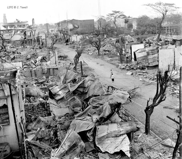 Everywhere are ruins, just after the Battle for Manila, Manila, Philippines, March 1945