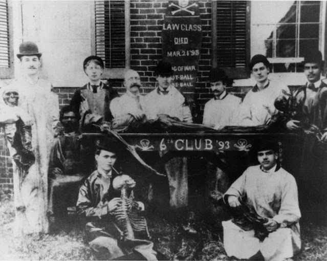 Historical Photos of Victorian Medical Students Learning Anatomy with Bare Hands and Cadavers