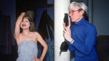 Andy Warhole Pia Zadora photoshoot 1983