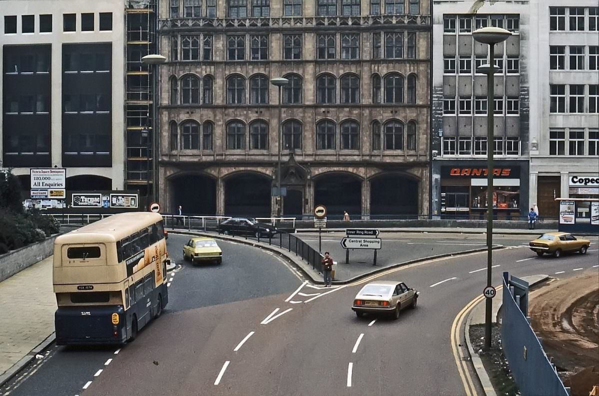 Paradise Circus, Birmingham, 1980s.