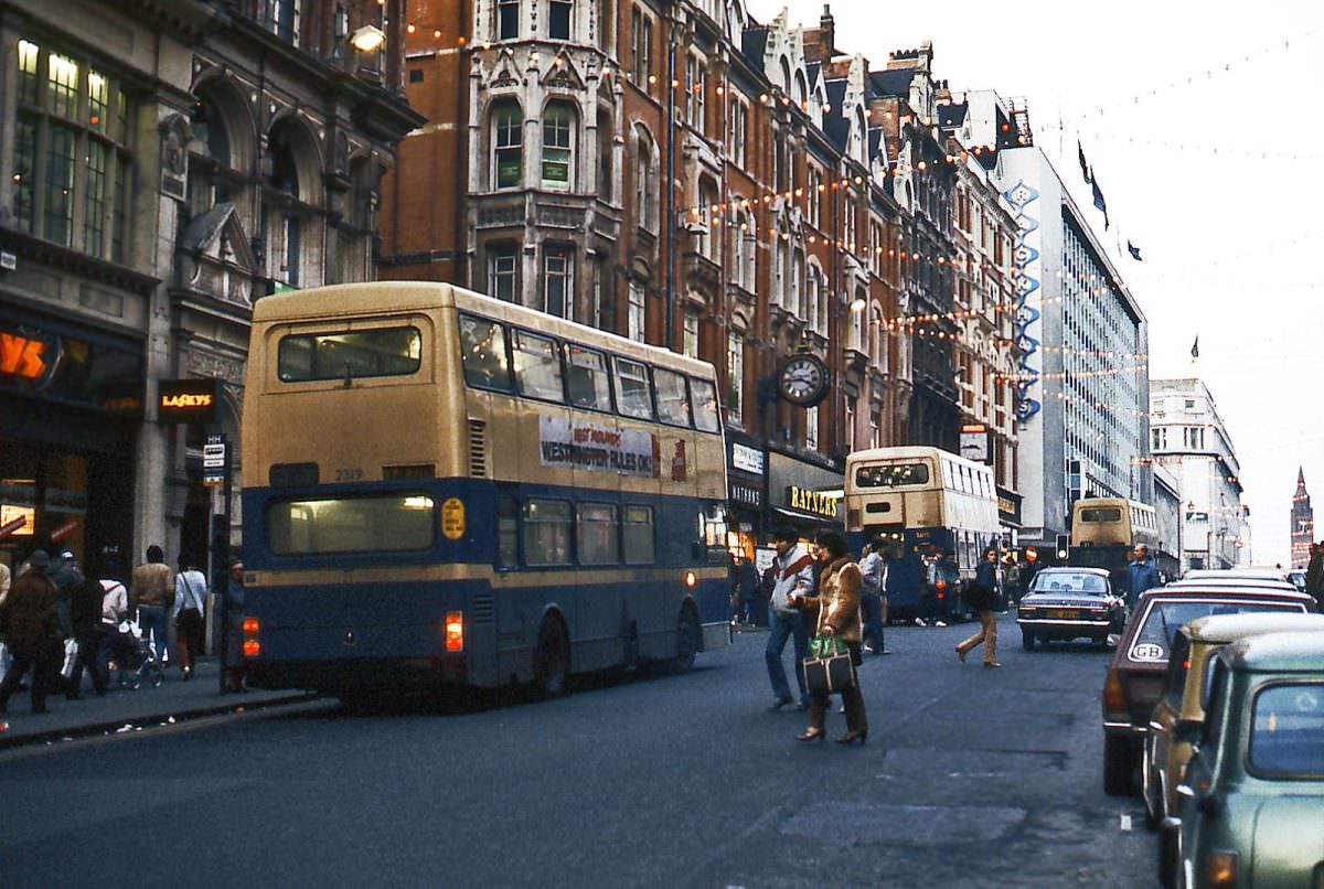 Corporation Street, Birmingham, 1980s.