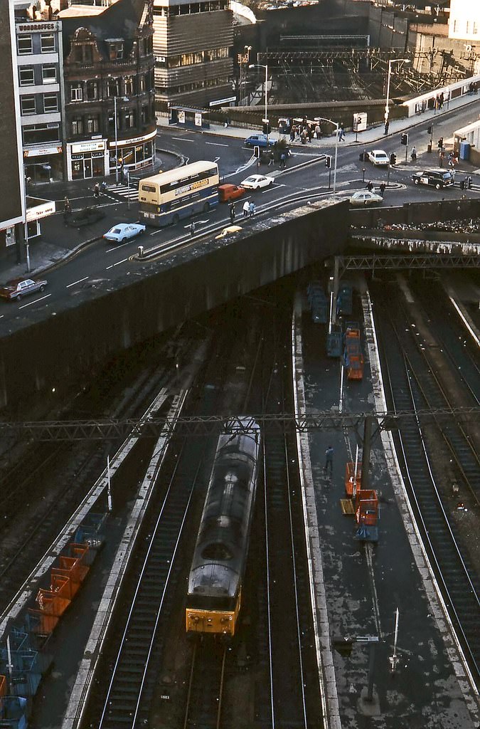 View from Birmingham Shopping Centre car park, 1980s.