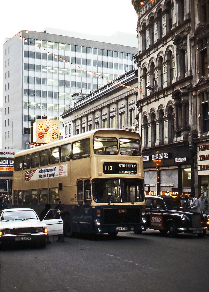 Corporation Street, Birmingham, 1980s.