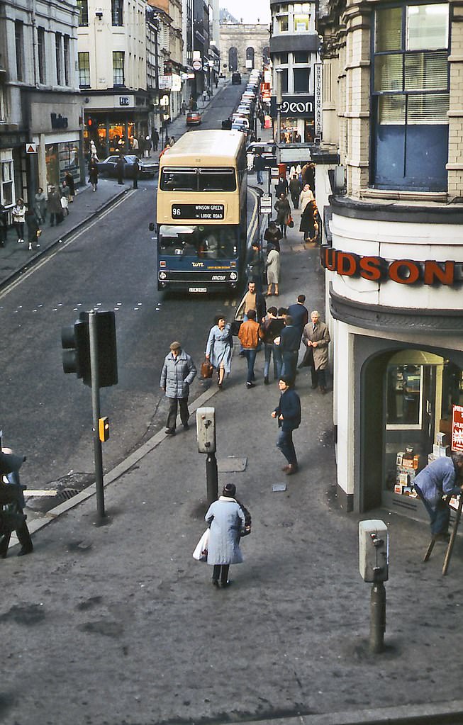 Lower Temple Street, Birmingham, 1980s.