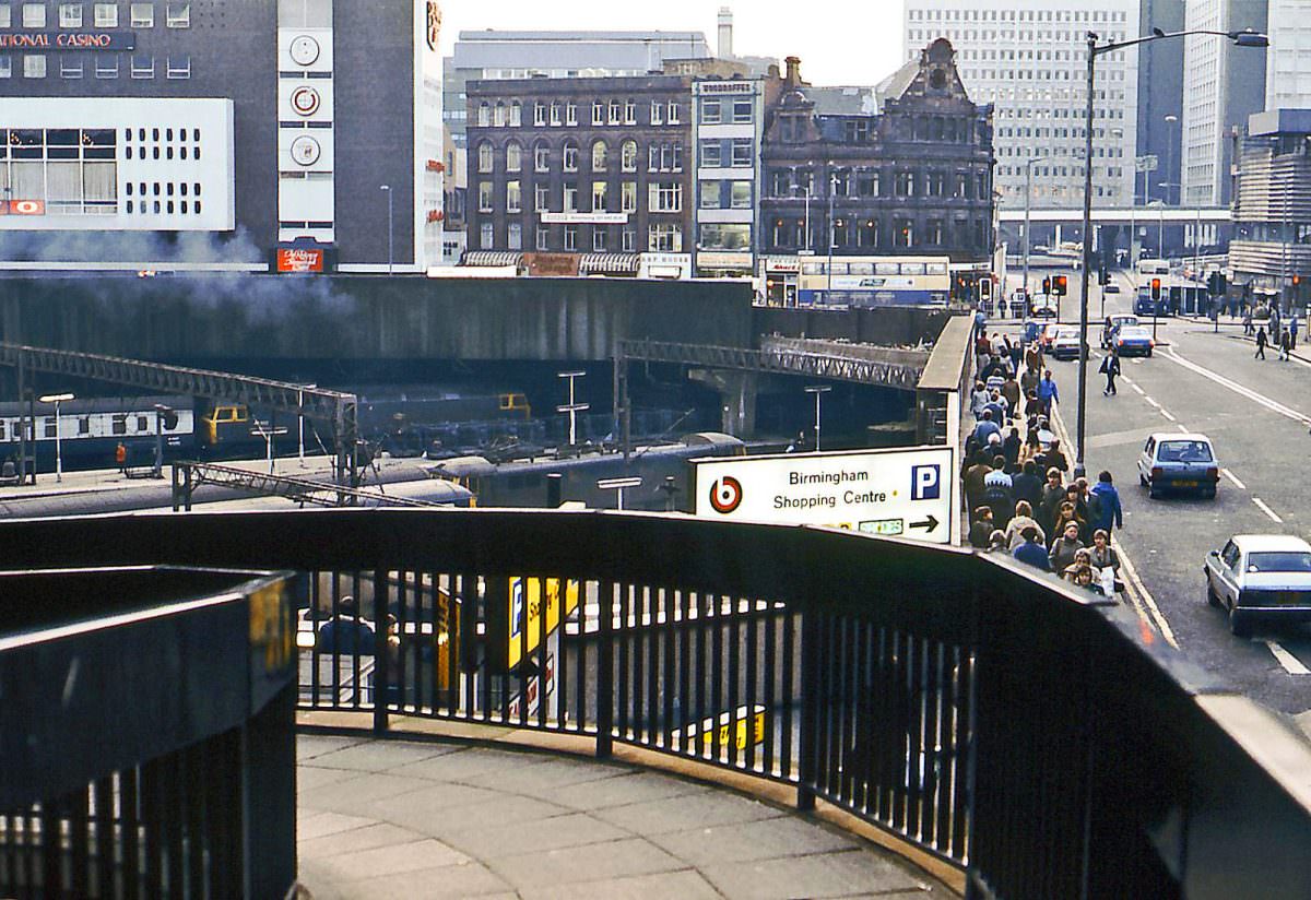 Birmingham New Street Station, 1980s.