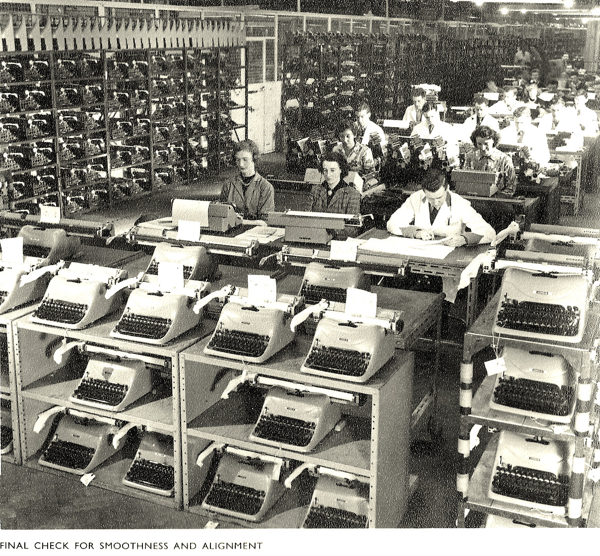 Vintage Photos Show Inside the British Olivetti Factory in Glasgow 1957