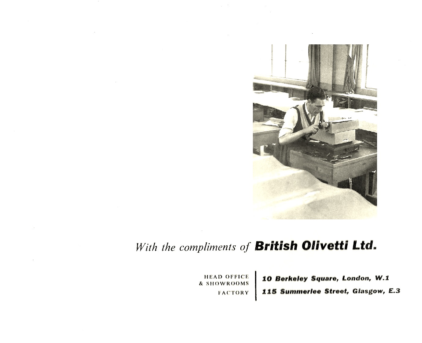 Vintage Photos Show Inside the British Olivetti Factory in Glasgow 1957