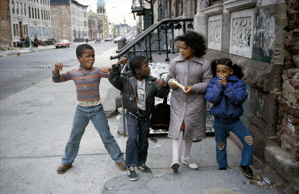 Muscle Boy and The Little Rascals of Palmetto Street. Bushwick, 1982.