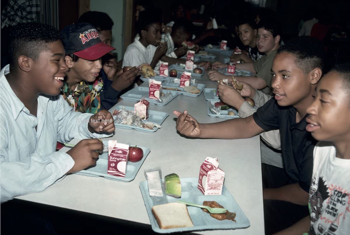 Cafeteria Finger GestureIS 291, Bushwick, Brooklyn, 1990
