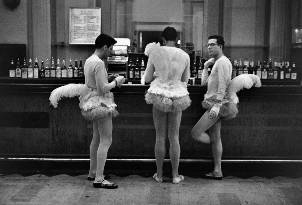 New York City, Three men in Tutus, 1980s