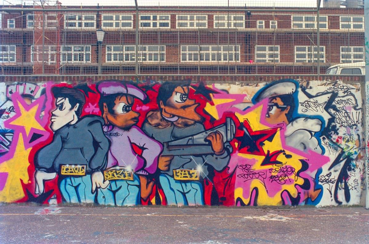 Graffiti, Wornington Rd, North Kensington, Kensington & Chelsea, 1988