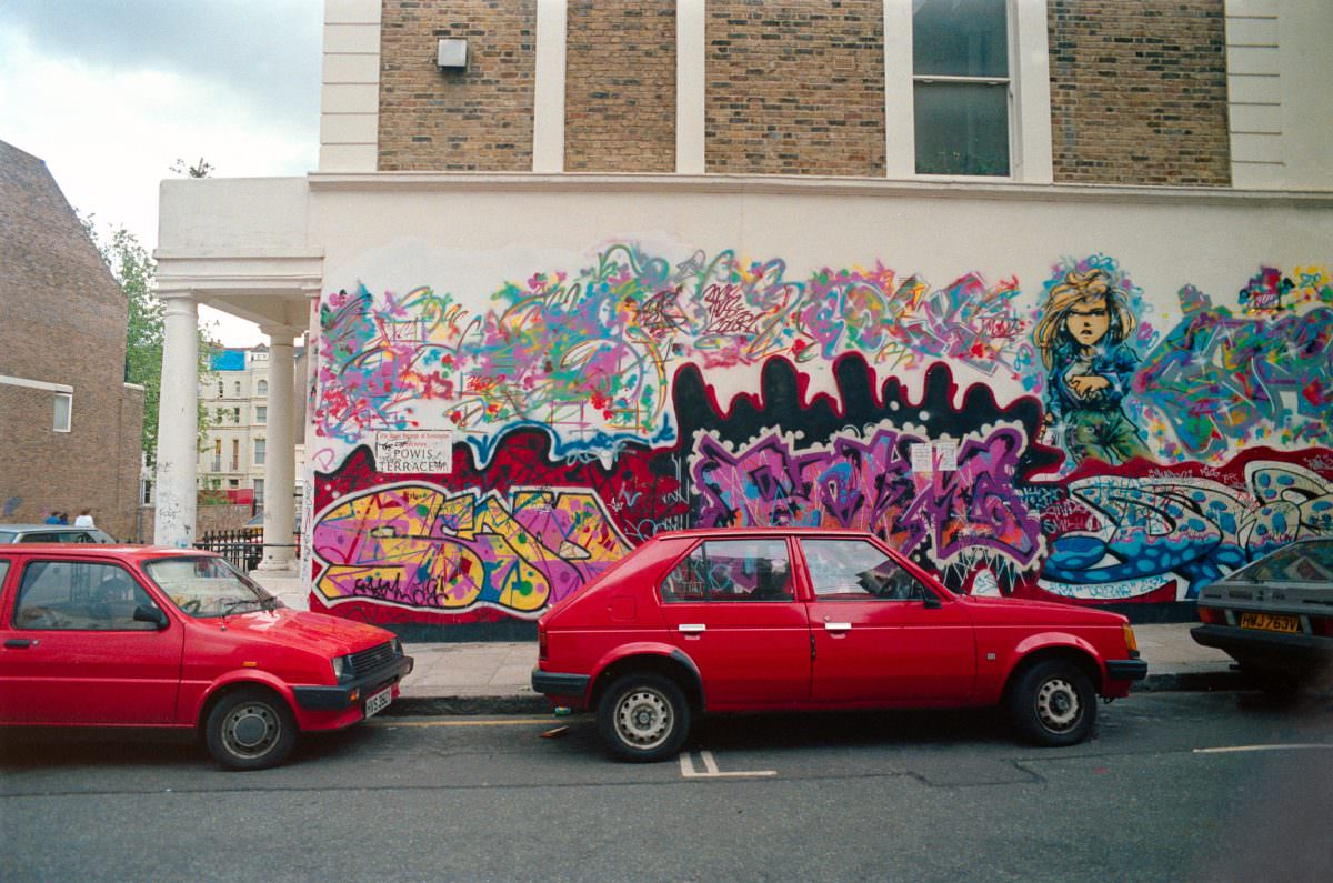 Graffiti, Powis Terrace, Notting Hill, Kensington & Chelsea, 1987