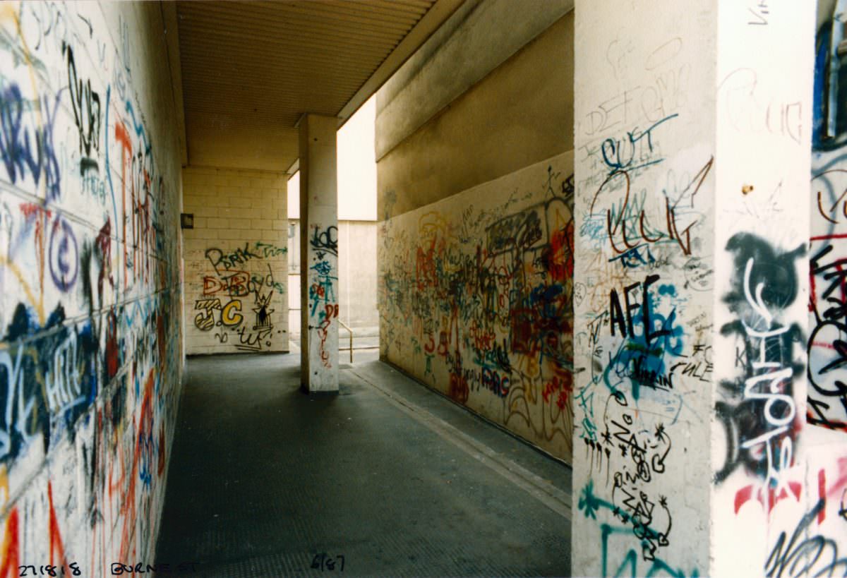Graffiti, Burne St, Lisson Grove, 1987