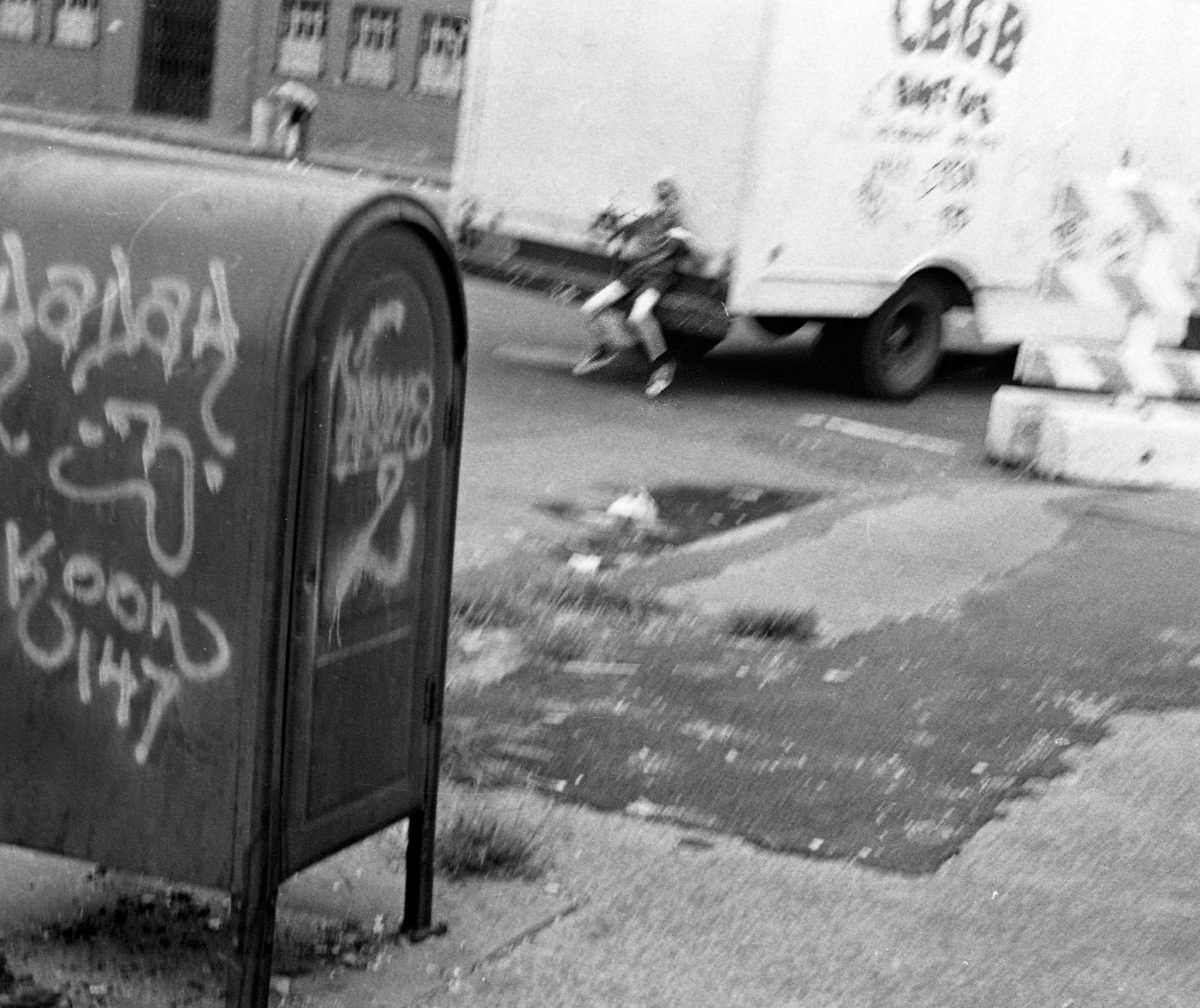 Fernando Goes for a Ride in the East Village, 1975.